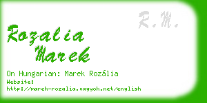 rozalia marek business card